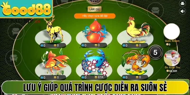 Lưu ý giúp quá trình cược diễn ra suôn sẻ