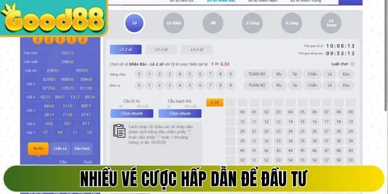 Nhiều vé cược hấp dẫn để đầu tư